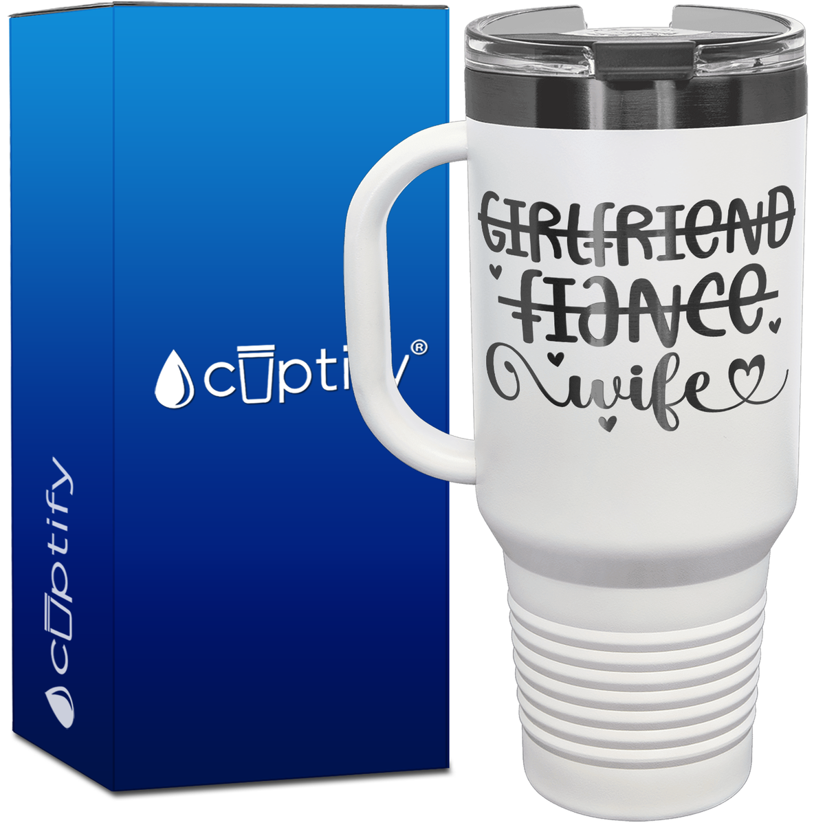 Girlfriend Fiance Wife 40oz Travel Mug