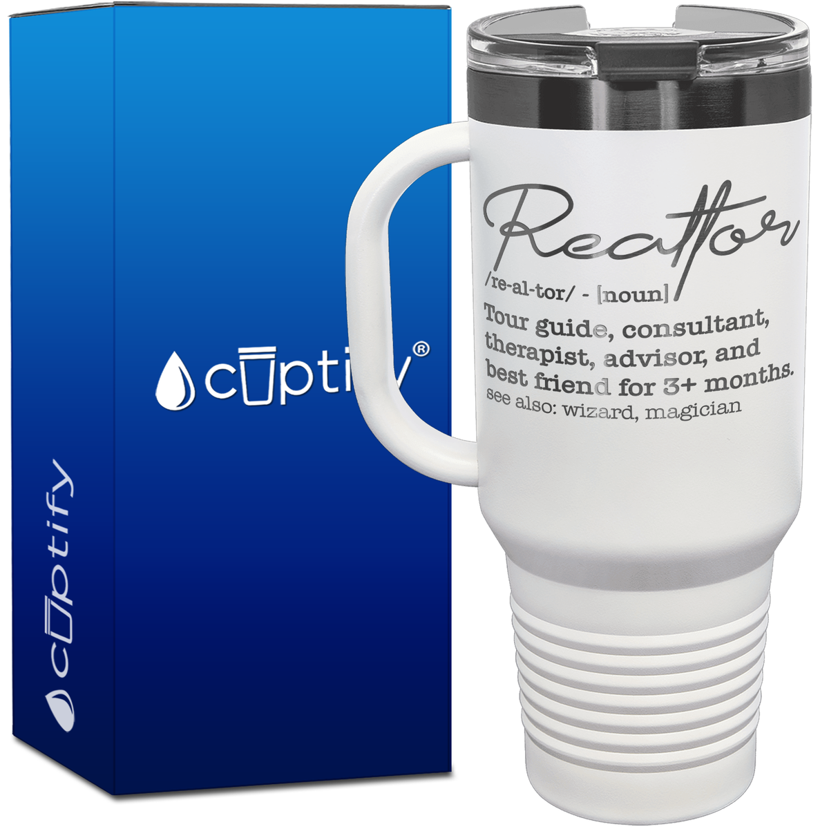 Realtor Definition 40oz Travel Mug