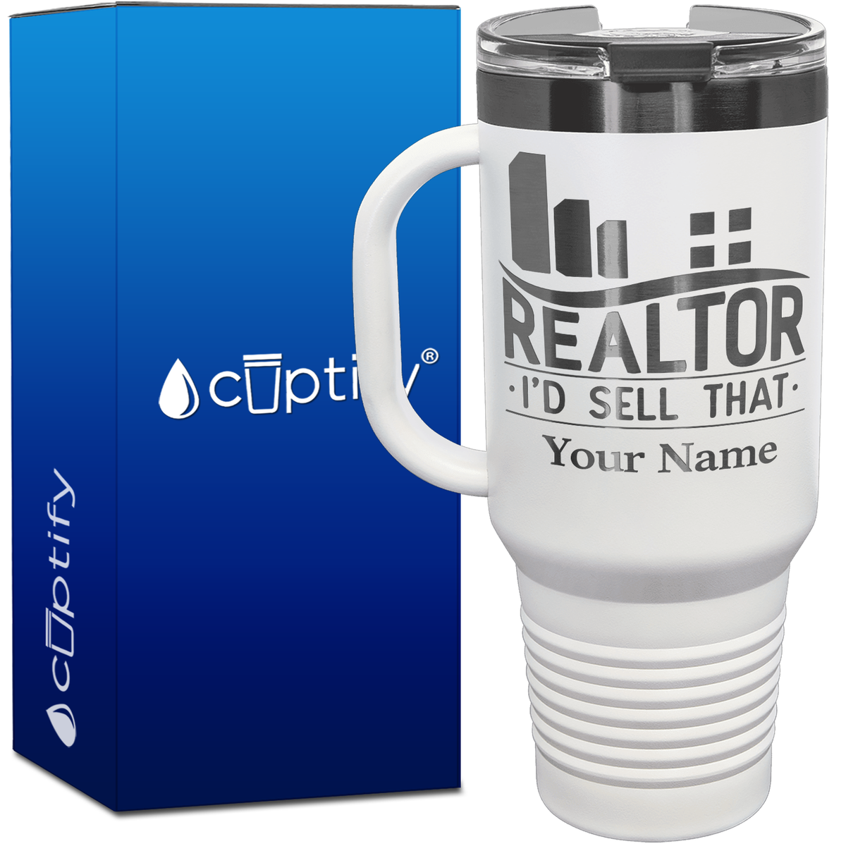Personalized Realtor I'd Sell That 40oz Travel Mug