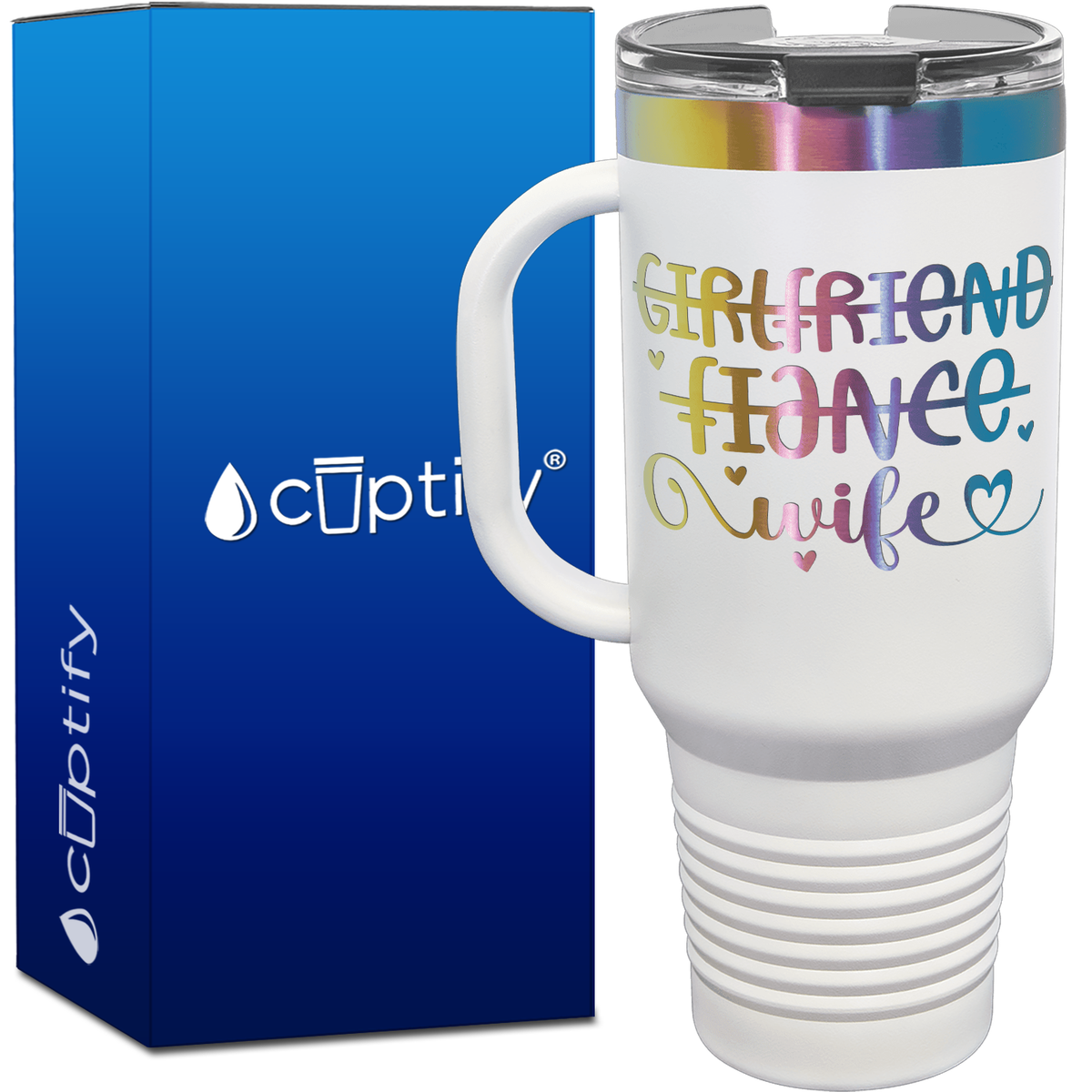 Girlfriend Fiance Wife 40oz Travel Mug