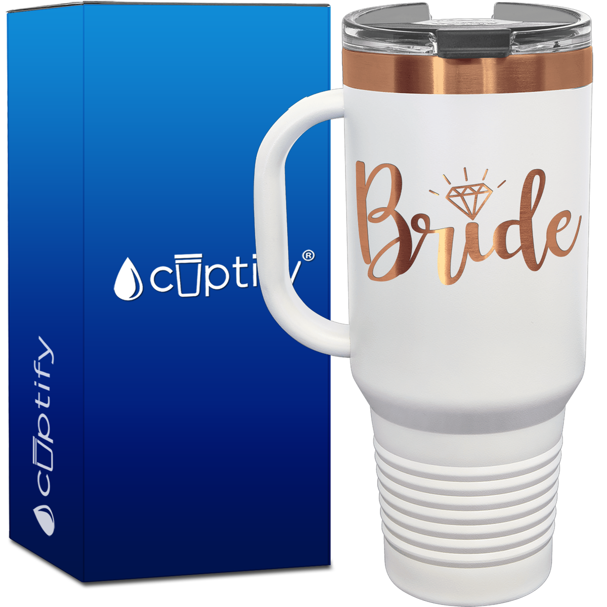 Bride Diamond 40oz Travel Mug