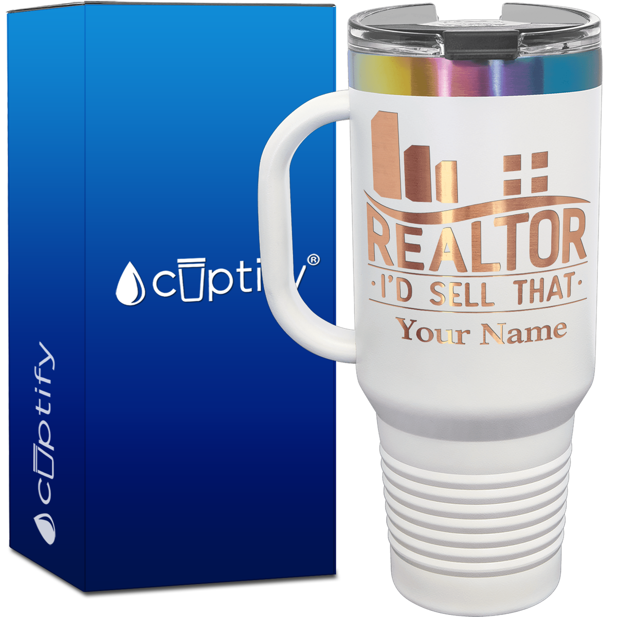 Personalized Realtor I'd Sell That 40oz Travel Mug