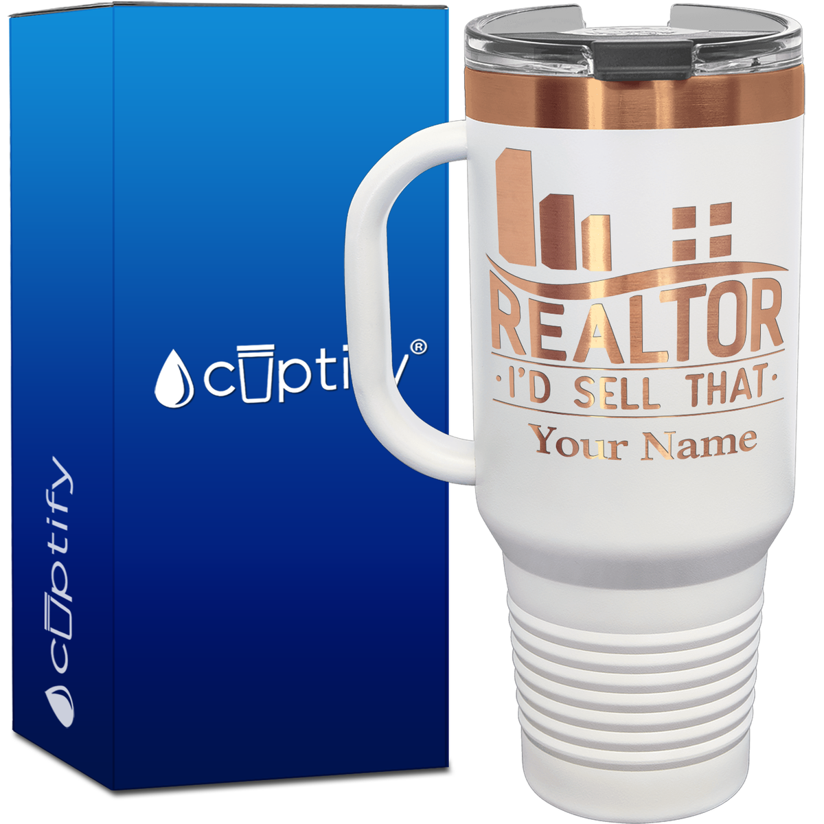 Personalized Realtor I'd Sell That 40oz Travel Mug