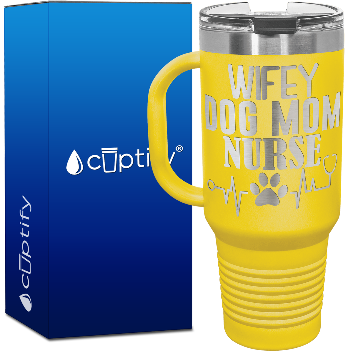 Wifey Dog Mom Nurse 40oz Travel Mug