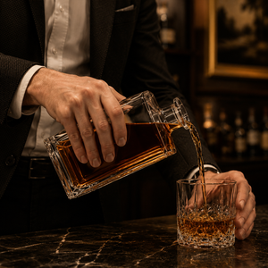 Personalized Classic Initial and Name 26oz Rectangle Glass Decanter