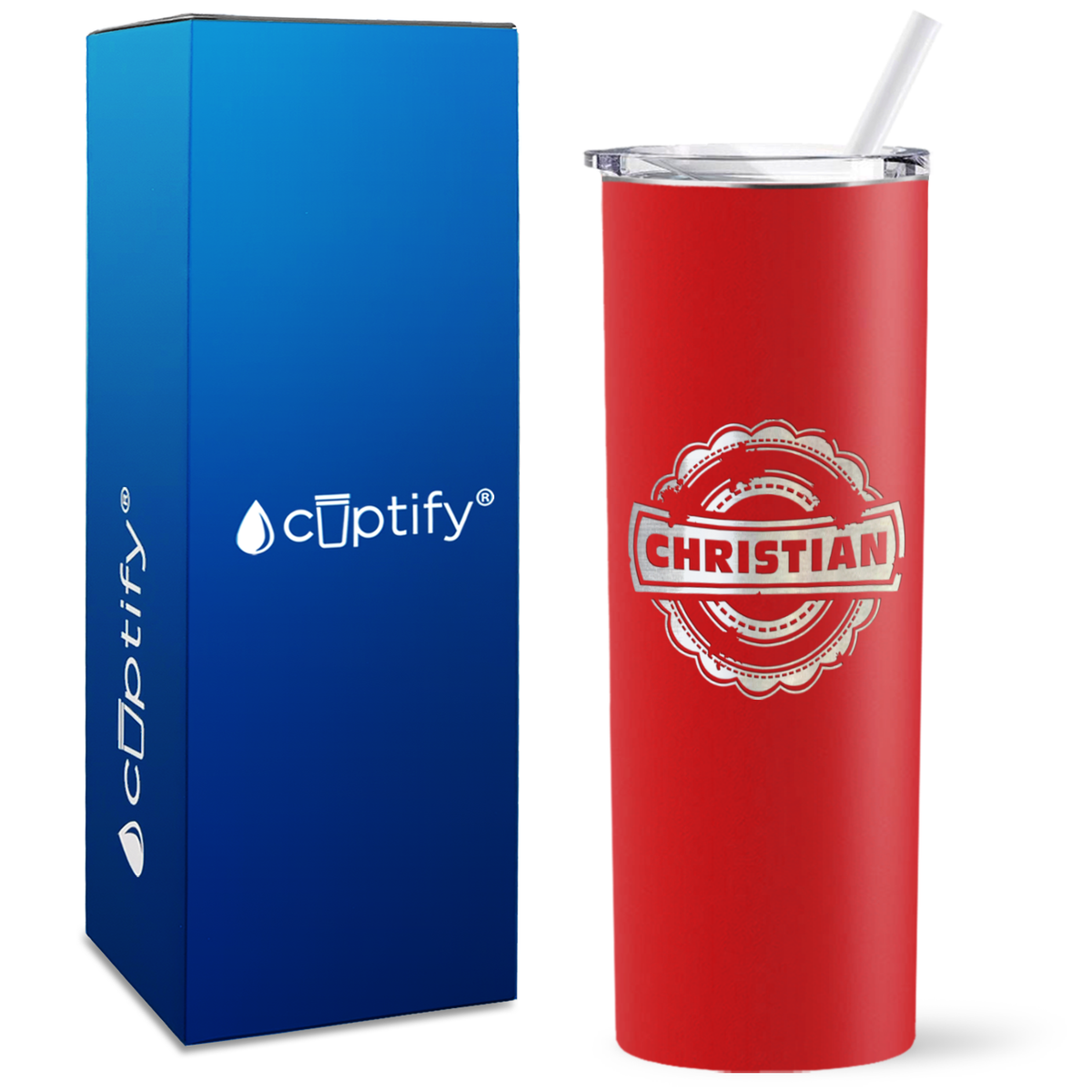 Personalized Asperous Engraved on 20oz Skinny Tumbler