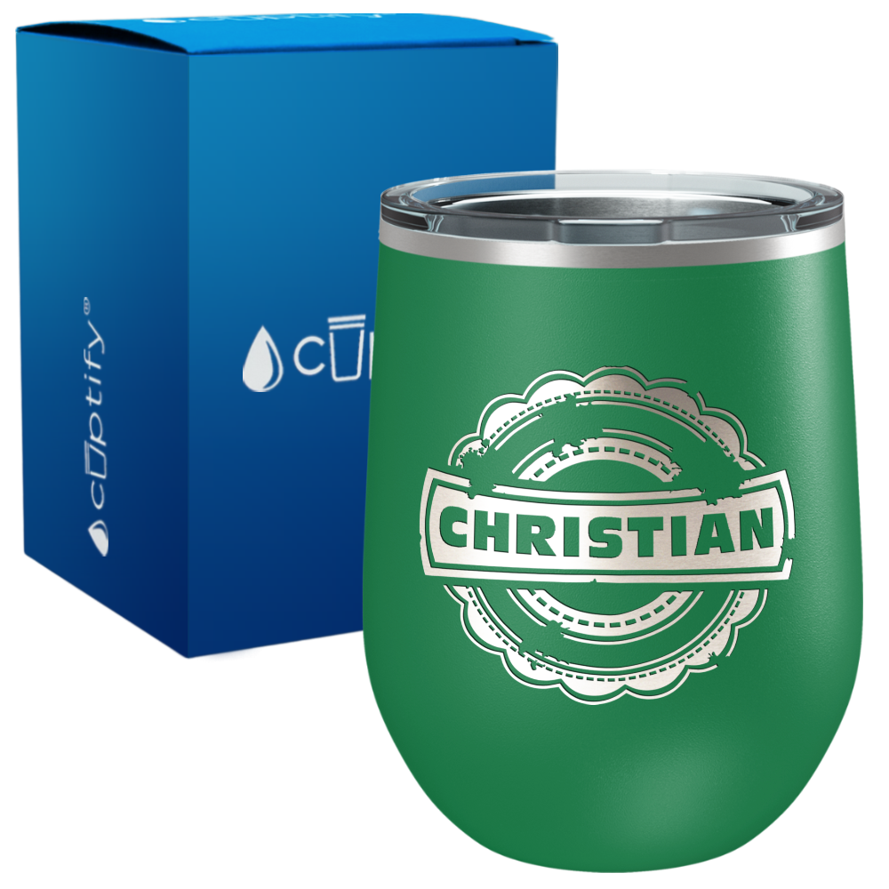 Personalized Asperous Monogram Engraved on 12oz Wine Tumbler