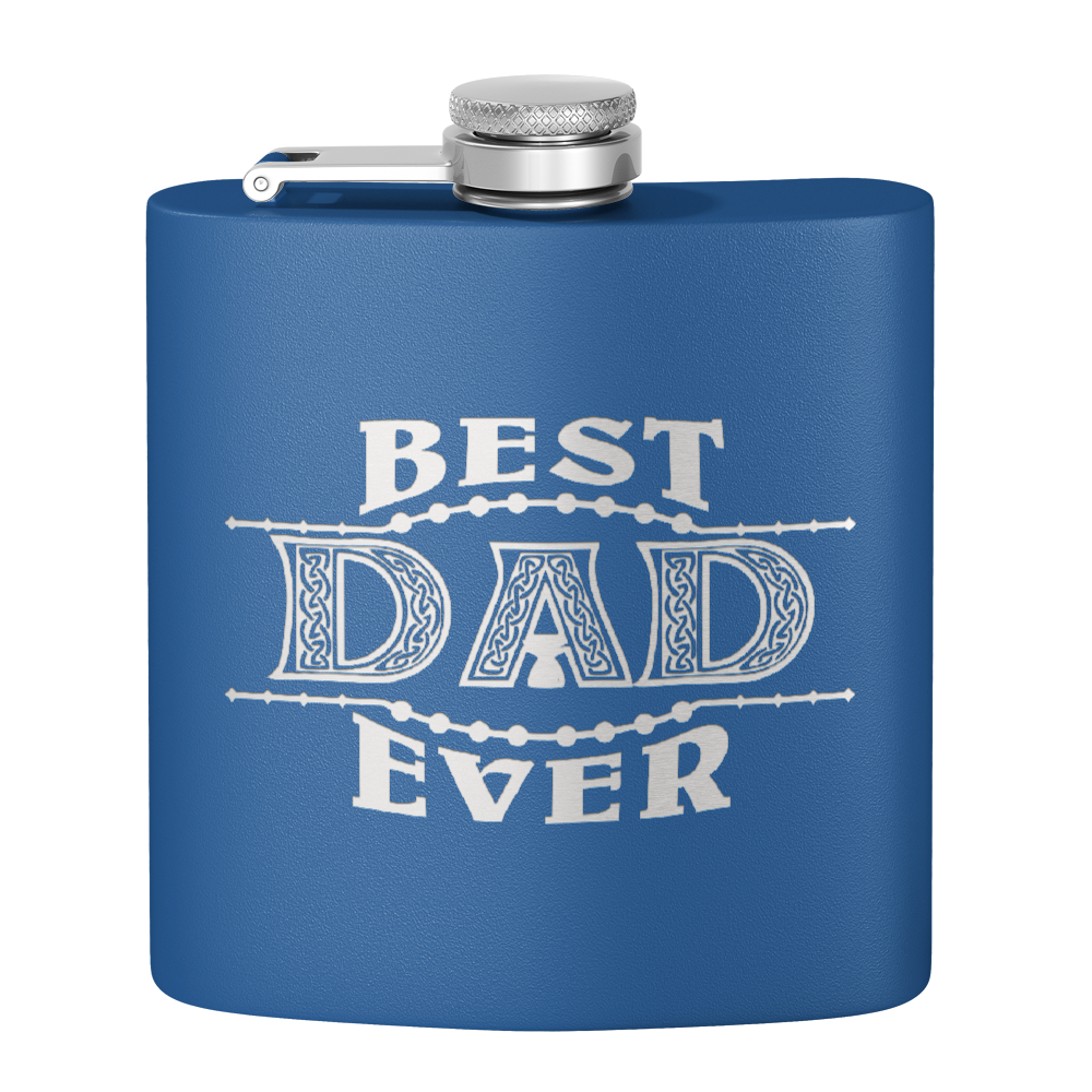 Best Dad Ever 6oz Stainless Steel Hip Flask