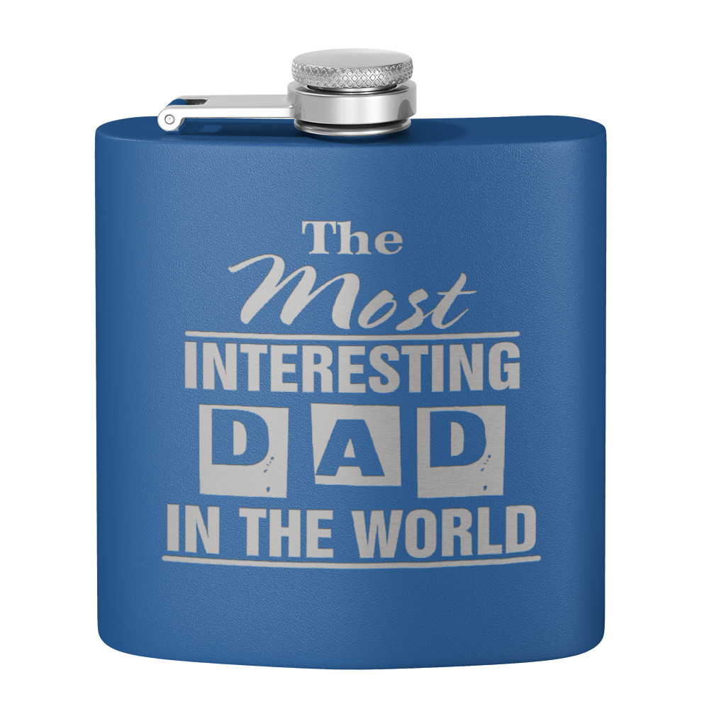 Most Interesting Dad in the World 6oz Stainless Steel Hip Flask