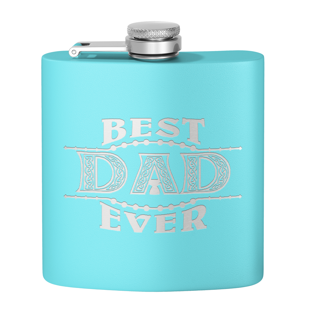 Best Dad Ever 6oz Stainless Steel Hip Flask