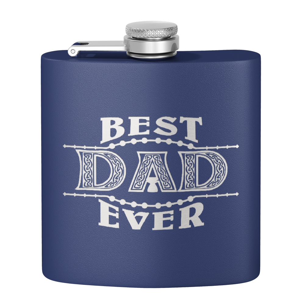 Best Dad Ever 6oz Stainless Steel Hip Flask
