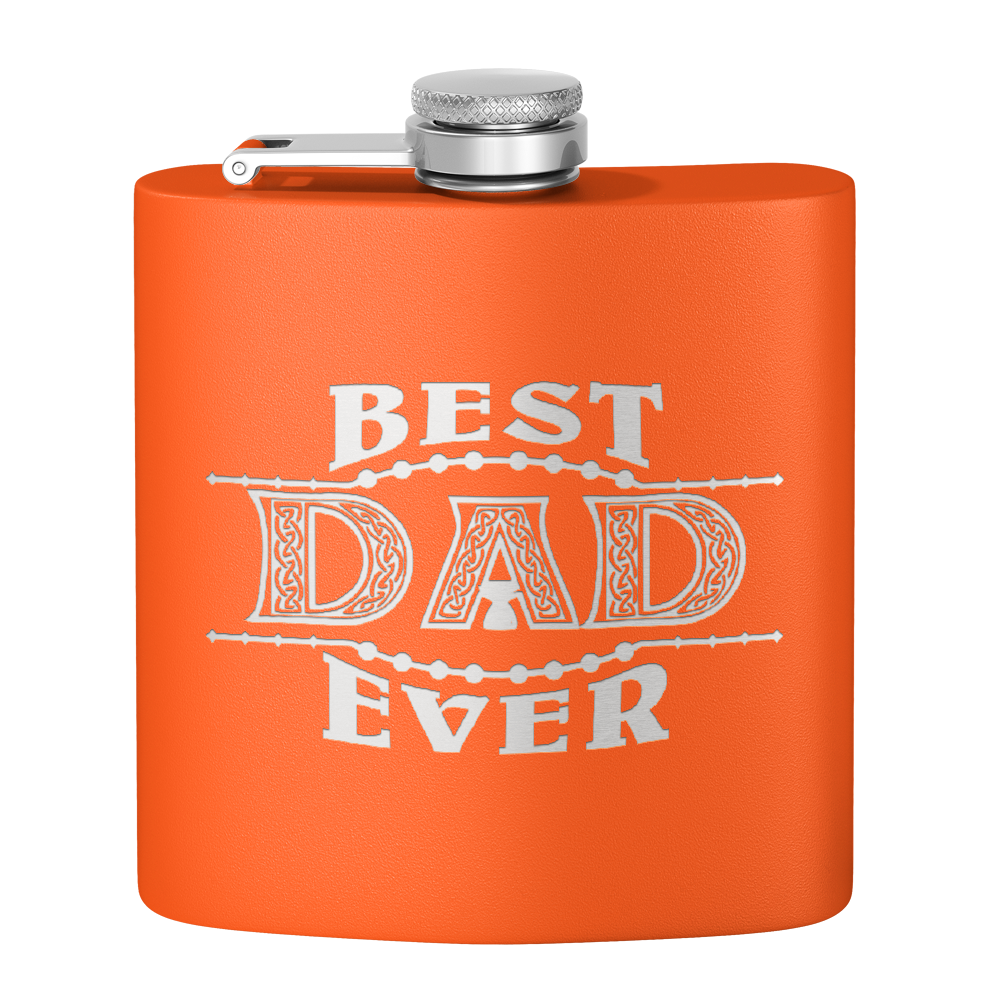 Best Dad Ever 6oz Stainless Steel Hip Flask