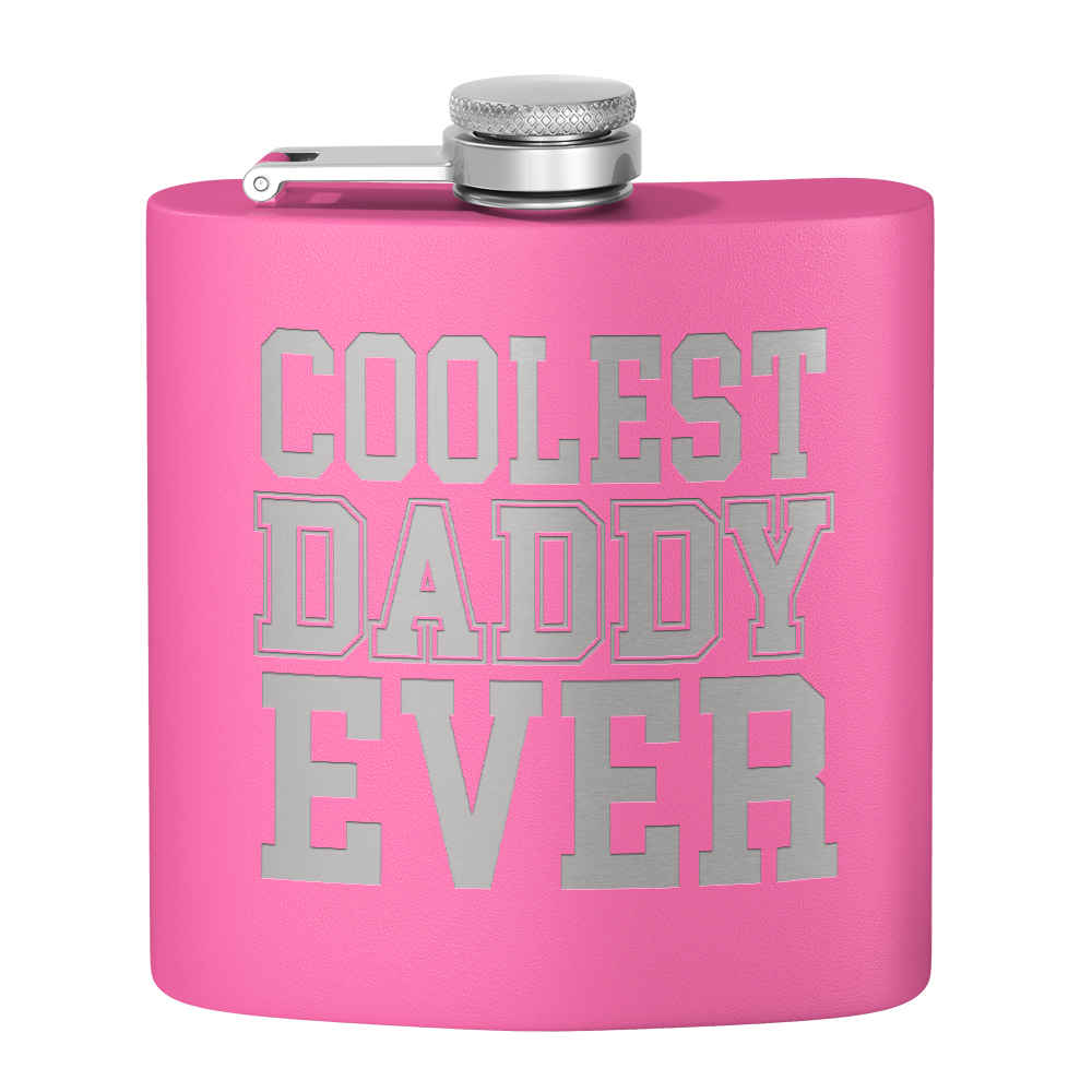 Coolest Daddy Ever 6oz Stainless Steel Hip Flask