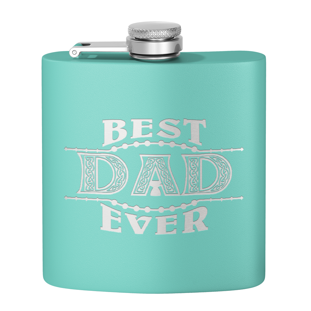 Best Dad Ever 6oz Stainless Steel Hip Flask