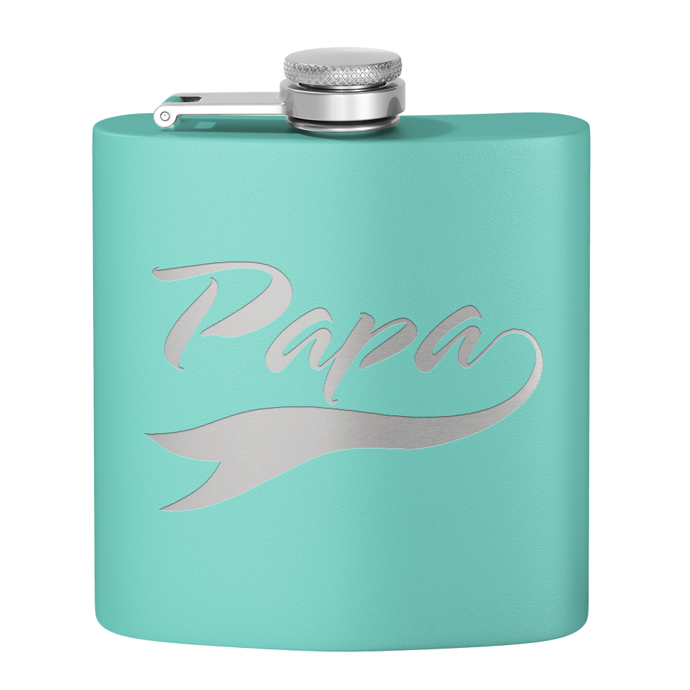 Papa 6oz Stainless Steel Hip Flask