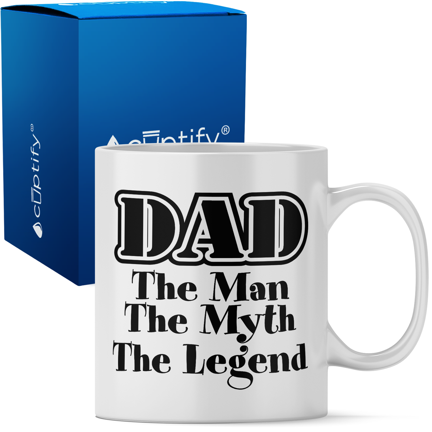 DAD Man Myth Legend 11oz Ceramic Coffee Mug