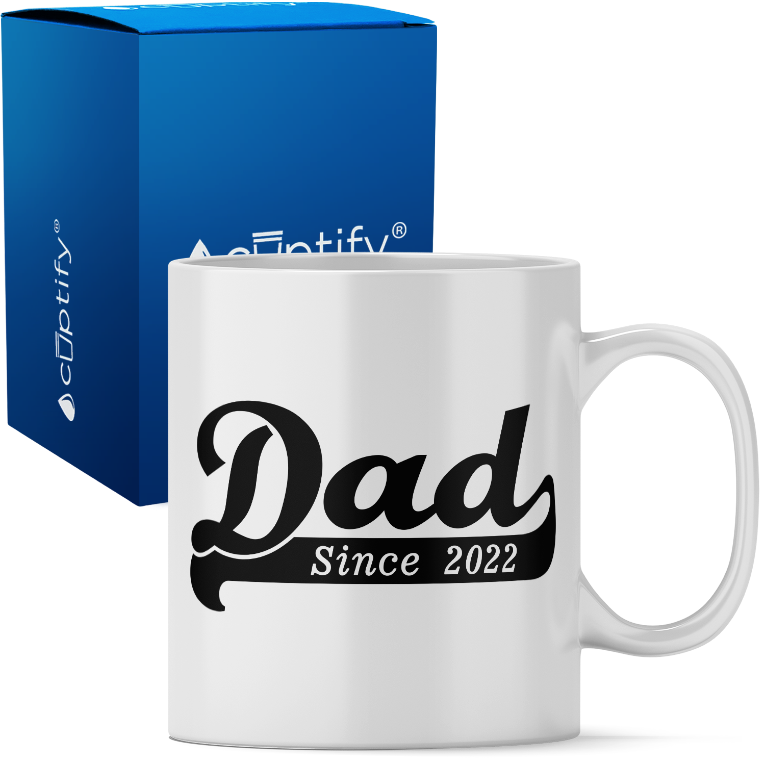 Dad Since 11oz Ceramic White Coffee Mug