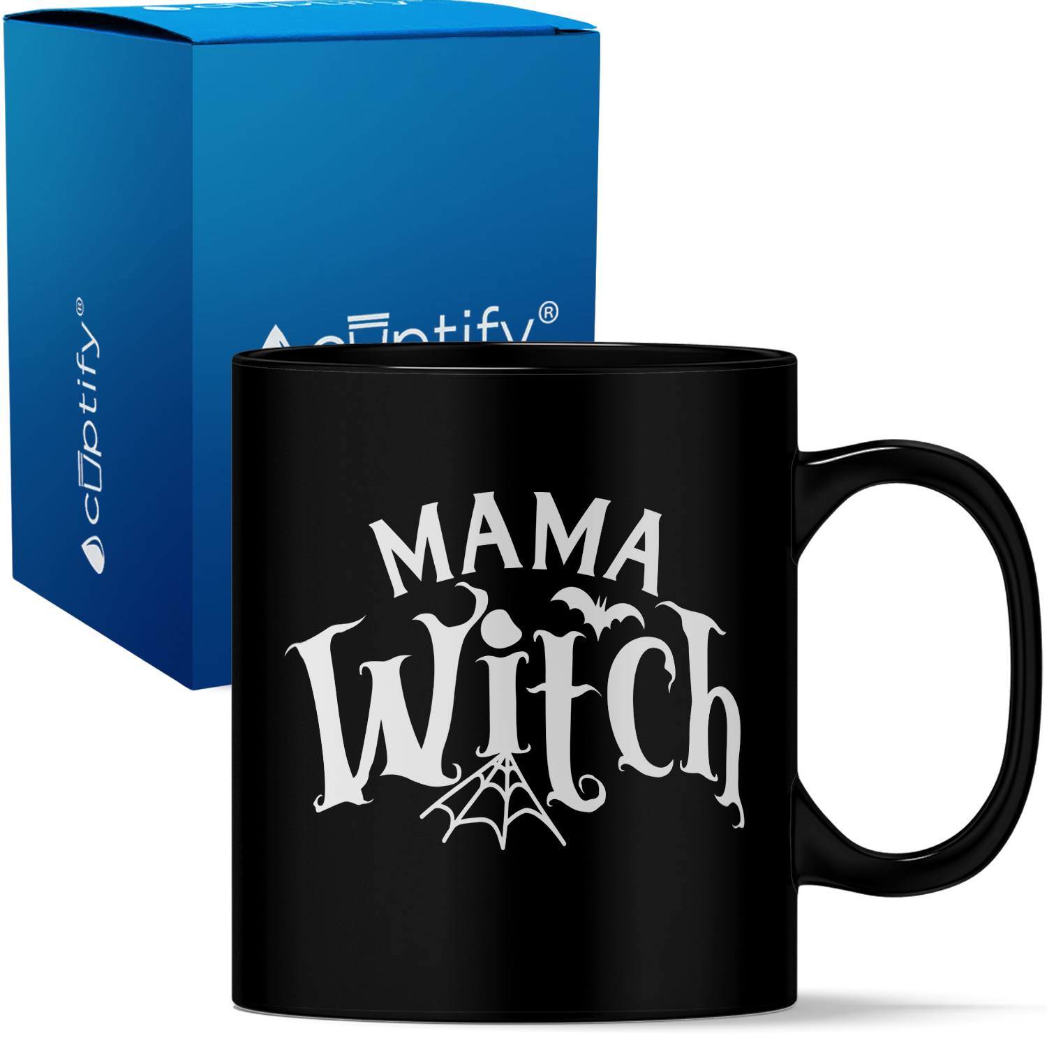 Mama Witch on Black 11oz Halloween Coffee Mug