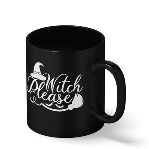 Witch Please on Black 11oz Halloween Coffee Mug