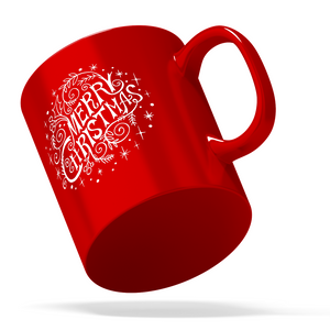 Merry Christmas Personalized 11oz Red Christmas Coffee Mug
