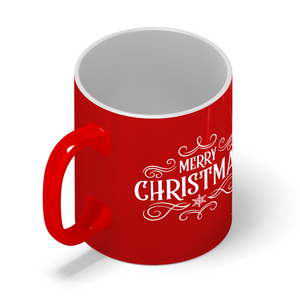 Merry Christmas Personalized 11oz Red Christmas Coffee Mug