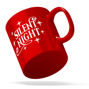 Slient Night Personalized 11oz Red Christmas Coffee Mug