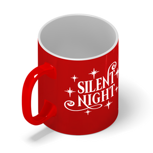 Slient Night Personalized 11oz Red Christmas Coffee Mug