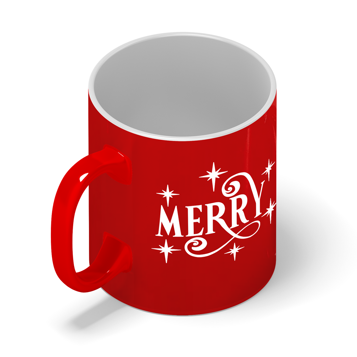 Merry Personalized 11oz Red Christmas Coffee Mug