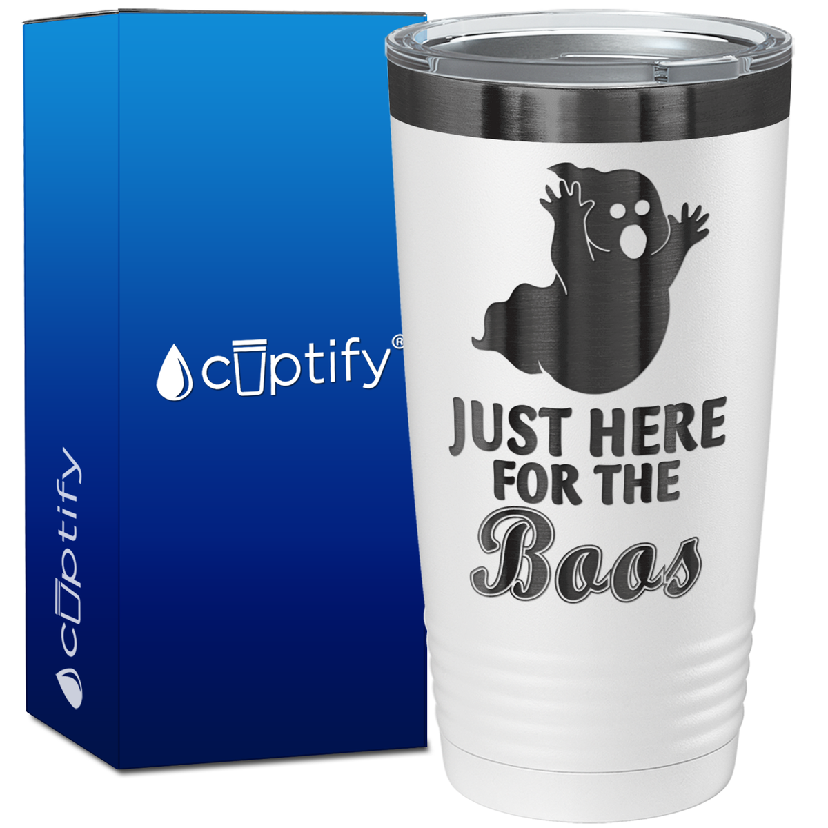 Just Here for the Boos on Halloween 20oz Tumbler
