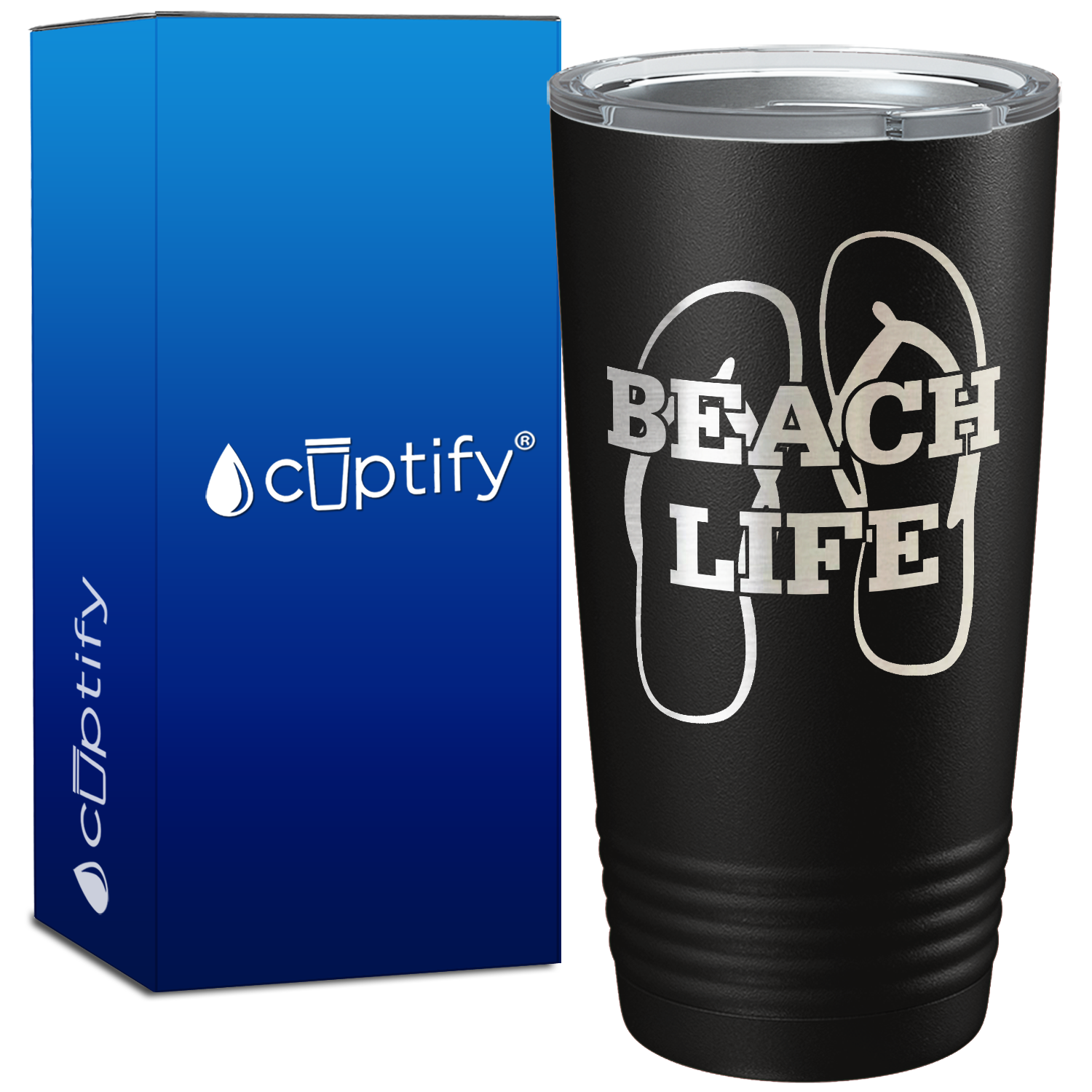 The Beach Life Sandals 20oz Beach Tumbler