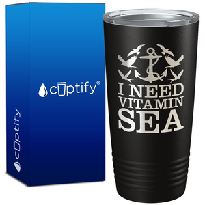 I Need Vitamin Sea 20oz Beach Life Tumbler