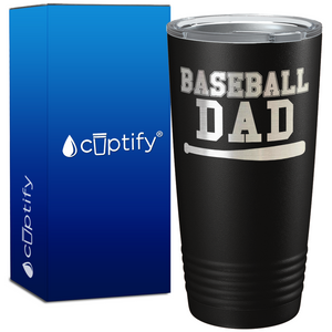 Baseball Dad with Bat on 20oz Tumbler