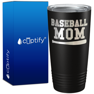 Baseball Mom with Bat on 20oz Tumbler