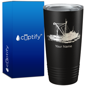 Fishing Boat on Fishing 20oz Tumbler