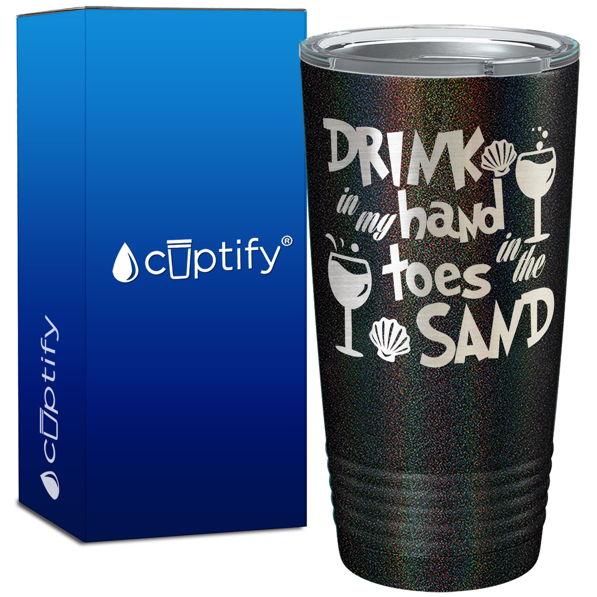 Drink in my Hand Toes in the Sand 20oz Tumbler