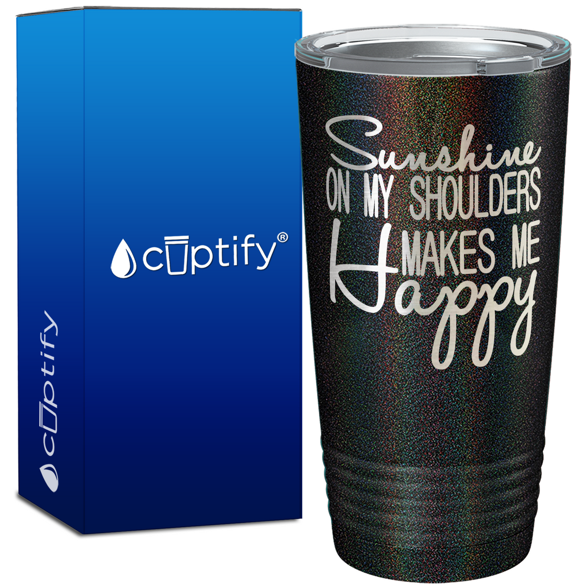 Sunshine On My Shoulders Makes Me Happy 20oz Beach Tumbler