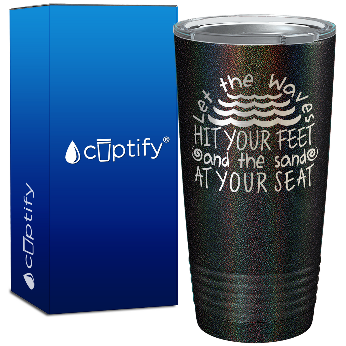 Let the Waves 20oz Beach Life Tumbler