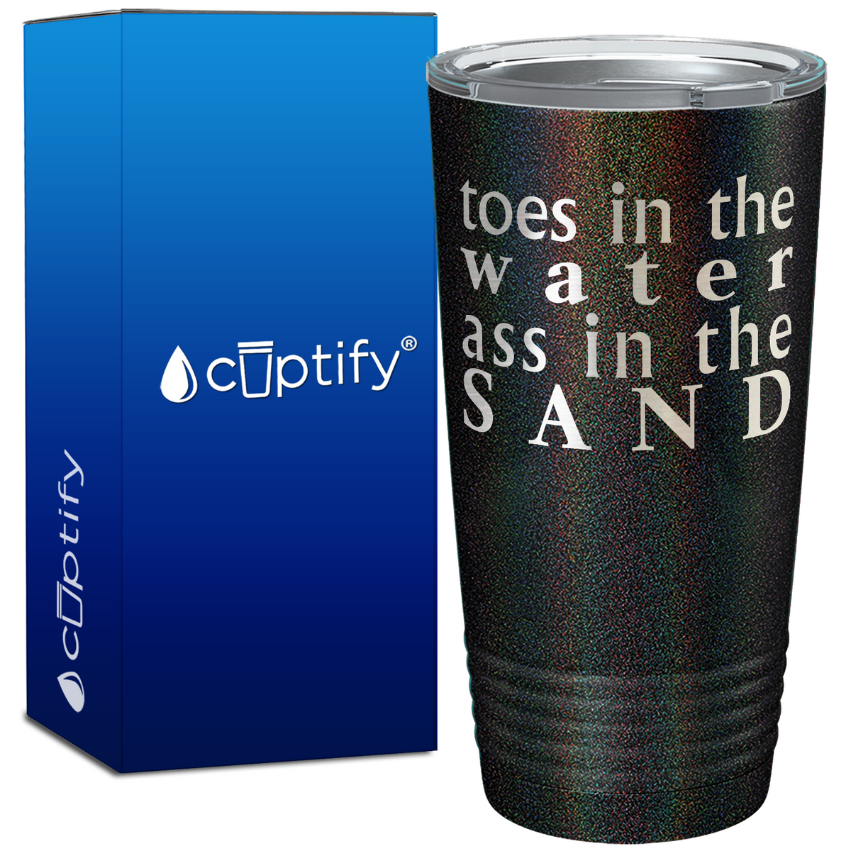 Toes In The Water Ass In The Sand 20oz Beach Tumbler
