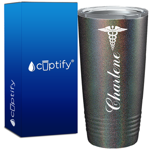 Personalized Caduceus Nurse 20oz Nurse Tumbler