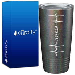 Personalized Heart Beat Pulse 20oz Nurse Tumbler