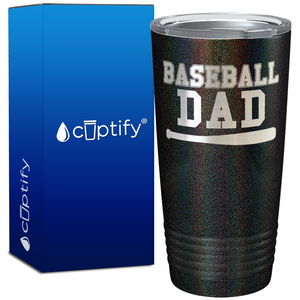 Baseball Dad with Bat on 20oz Tumbler