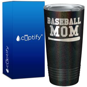 Baseball Mom with Bat on 20oz Tumbler