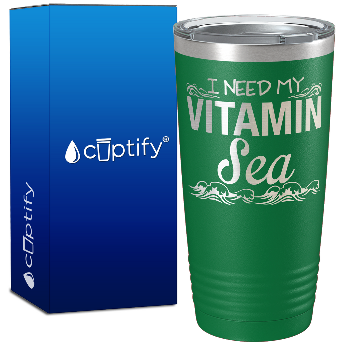 I Need my Vitamin Sea 20oz Beach Life Tumbler