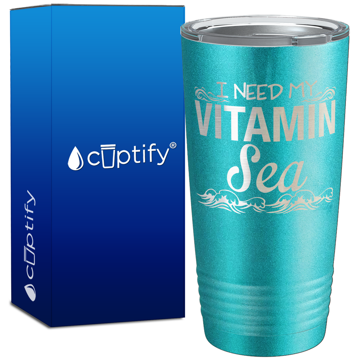 I Need my Vitamin Sea 20oz Beach Life Tumbler