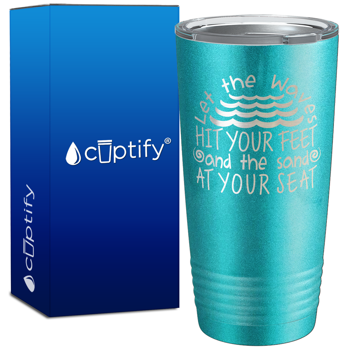 Let the Waves 20oz Beach Life Tumbler