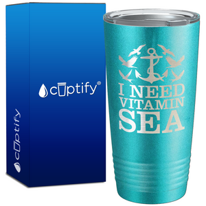 I Need Vitamin Sea 20oz Beach Life Tumbler