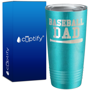 Baseball Dad with Bat on 20oz Tumbler