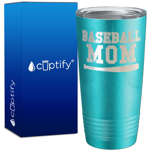 Baseball Mom with Bat on 20oz Tumbler