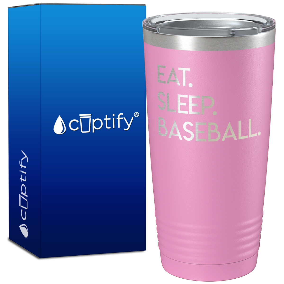 Eat Sleep Baseball on 20oz Tumbler