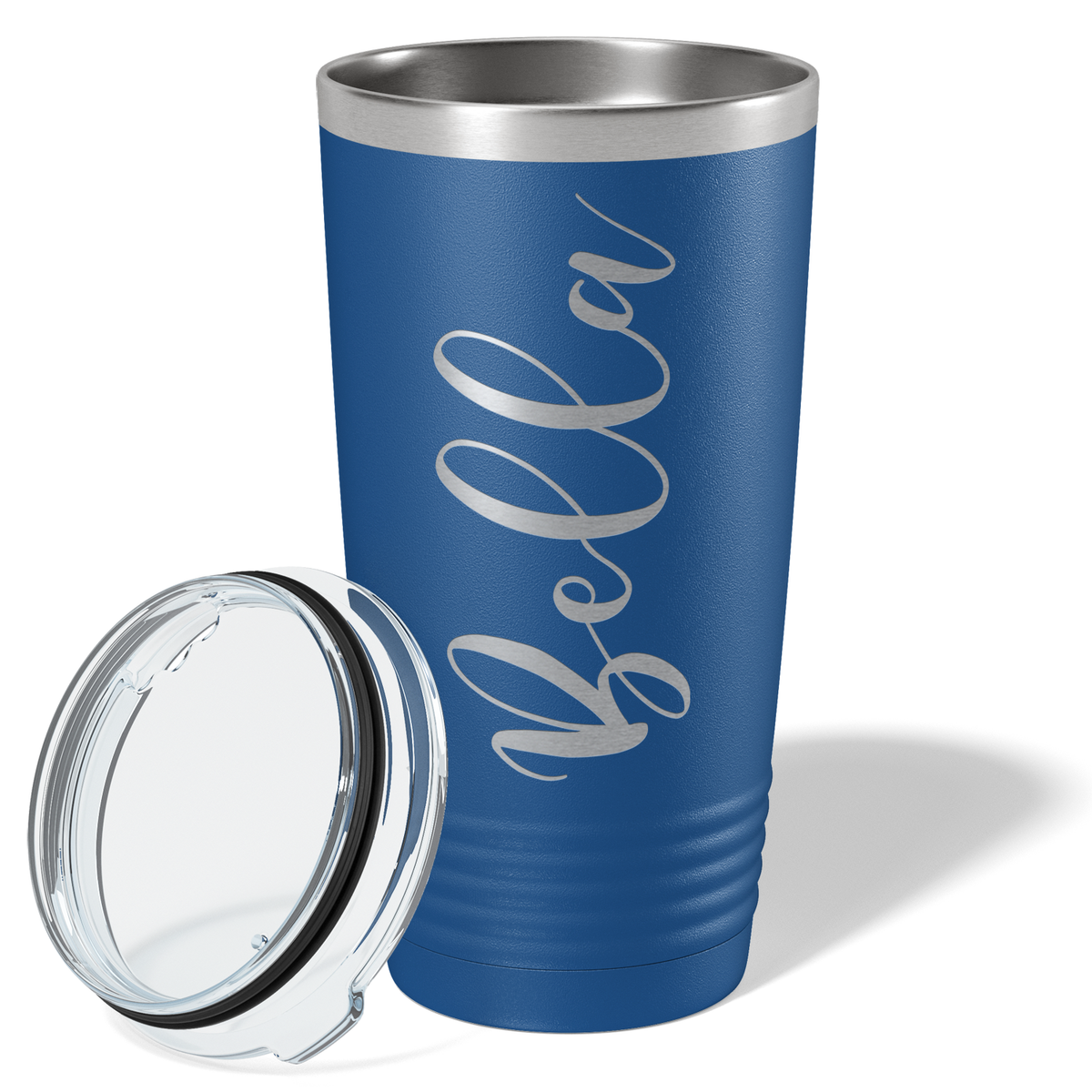 Personalized Blue 20oz Engraved Tumbler